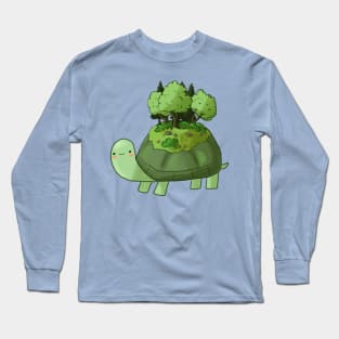 Cute turtle island Long Sleeve T-Shirt